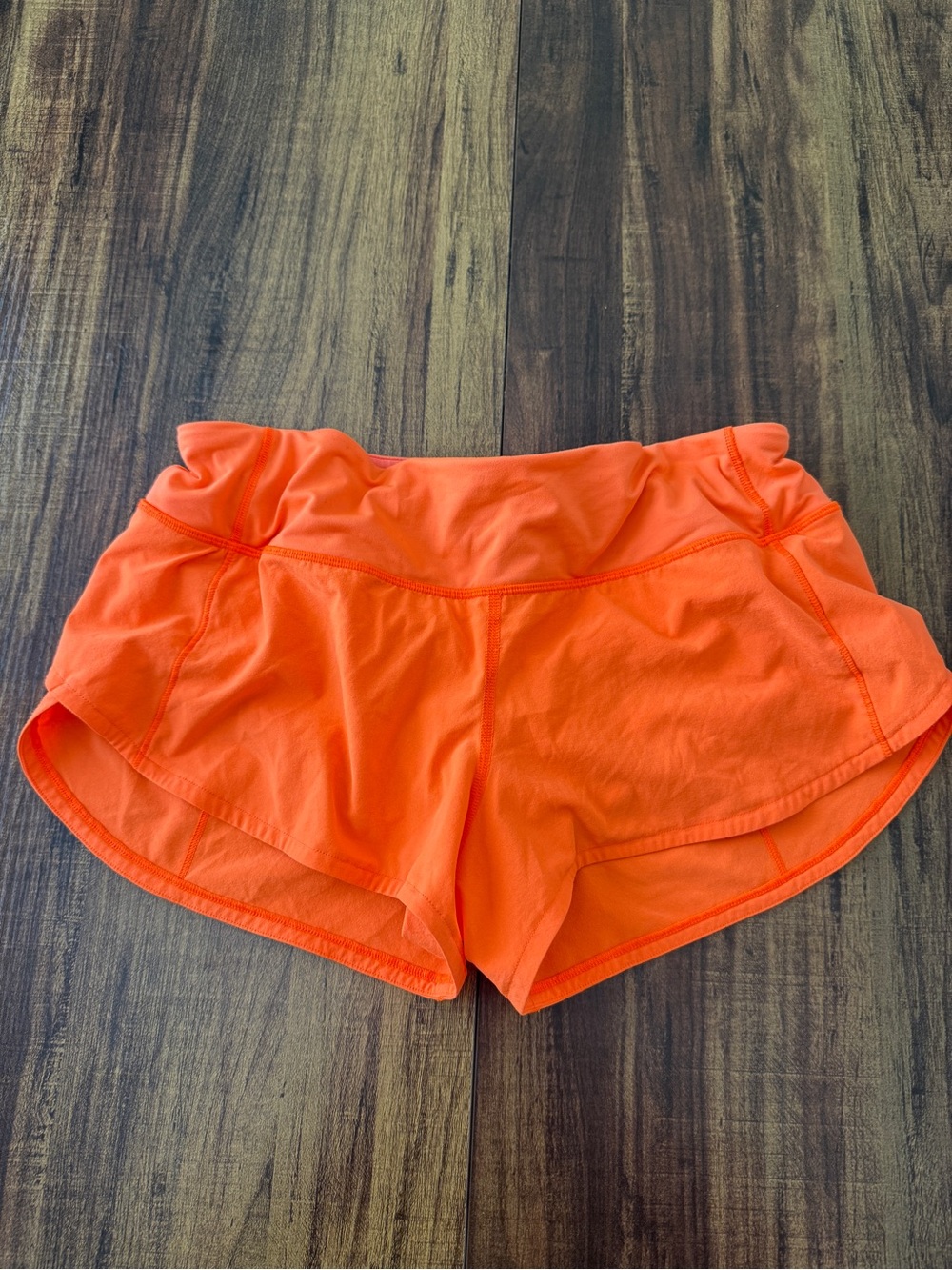 lululemon athletica Neon Orange Women’s Athletic Shorts